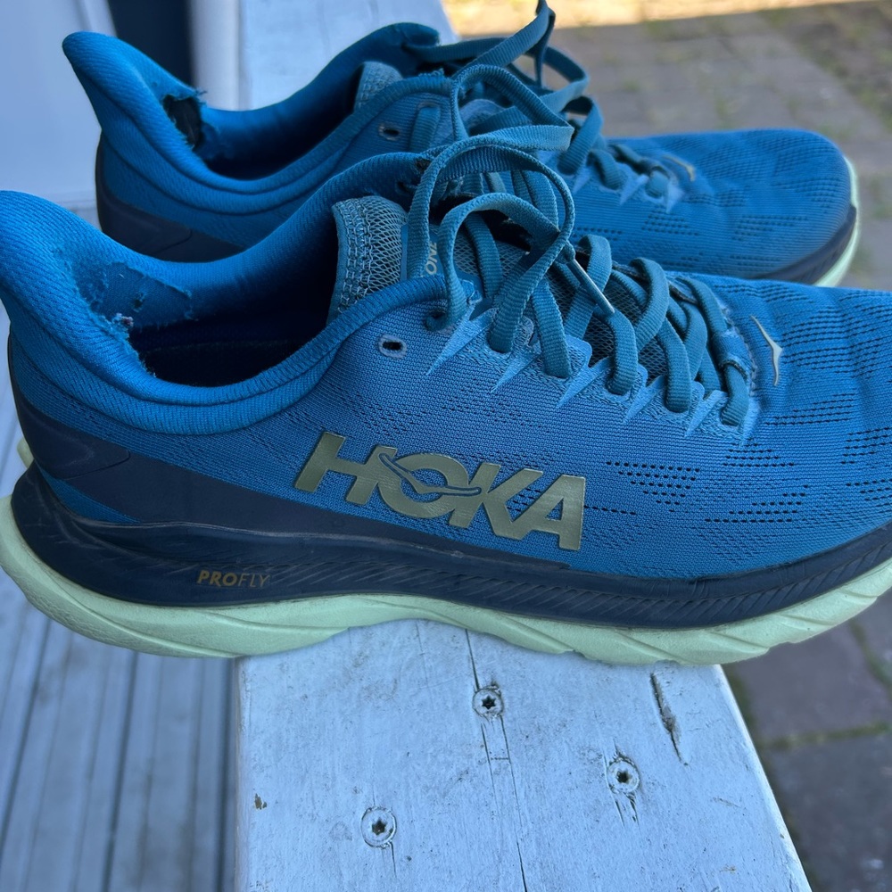 Hoka One One Mach 4 RoadRunning Shoes Size 8.5 Blue … Gem